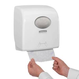 DISPENZER ZA UBRUS U ROLNI AQUARIUS SLIMROLL PUSH KIMBERLY-CLARK 7955 BELI